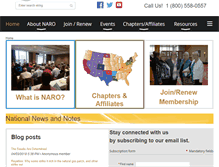 Tablet Screenshot of naro-us.org